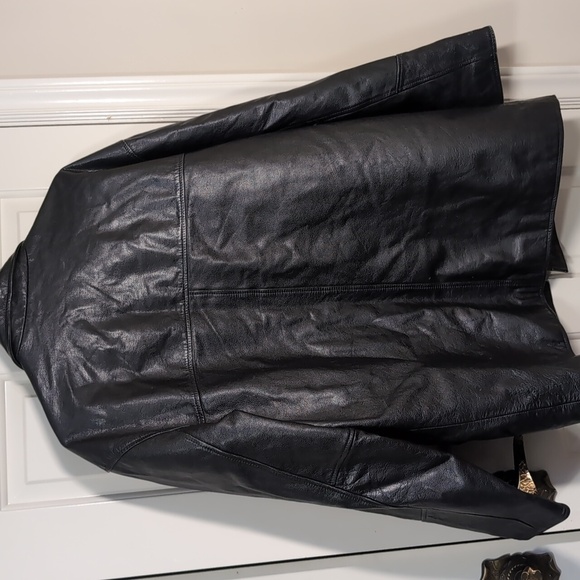 Leather Jacket The Olde Hide House Vintage Leather Jacket Men's Large - Picture 2 of 16